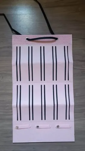 Organizador Suporte De Laços Arcos Grampos De Cabelos Cor Rosa Tamanho 54x30cm