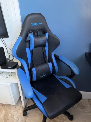 Cadeira KBM Gaming Azul e Preta