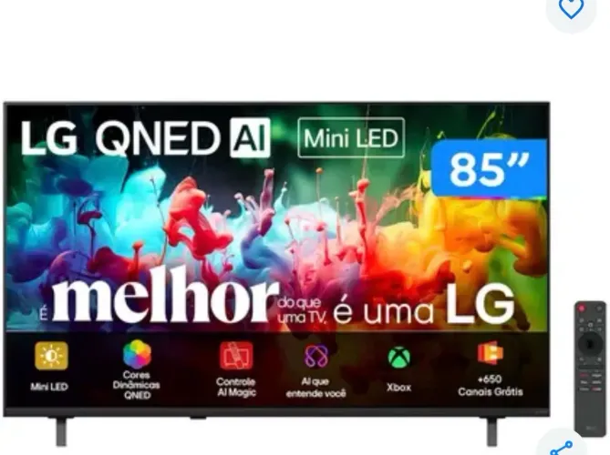 Smart TV 85" LG 4K UHD QNED Mini LED