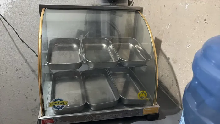 ESTUFA DE SALGADOS DE 6 BANDEJAS EM OTIMO ESTADO