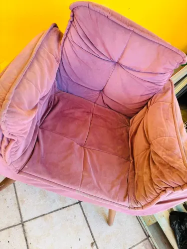 2 poltronas rosa queimado
