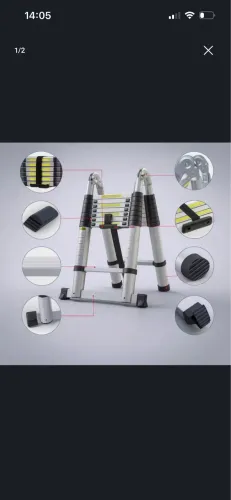 ESCADA TELESCÓPICA 5 metros