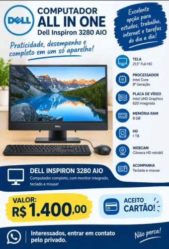 Computador Dell Baixei o preço R$ 1.200.00