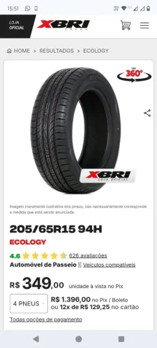 Par novo 205/65 R15