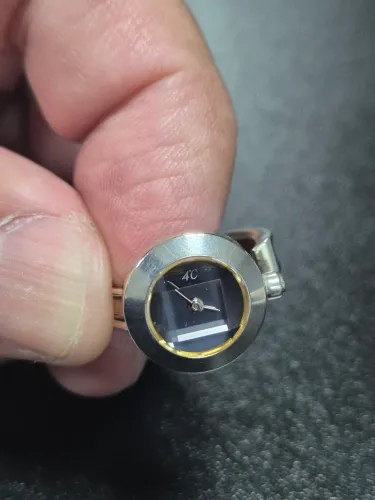 Raridade: Relógio De Anel Vintage Joalheria Japonesa 4°C - Prata 925