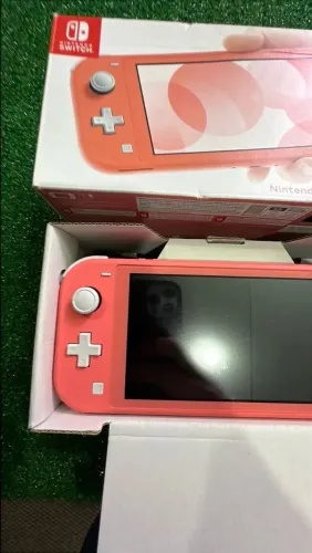 Nintendo switch NOVO aberto para teste Pink console game
