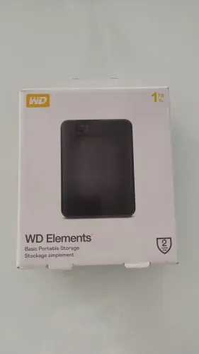 HD Externo WD Elements 1TB - Original e em ótimo estado
