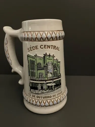 Caneca de chopp antiga ceramarte anos 60