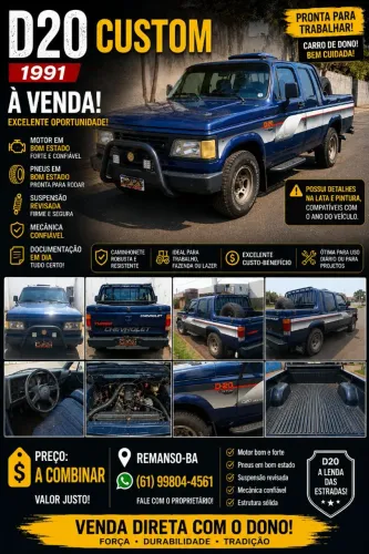 Chevrolet D-20 CD LX S4t/tro.plus/lx 3.9/4.0 Tdies 1991