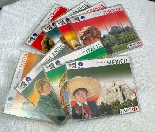 8 CDS DE MÚSICAS PELO MUNDO 