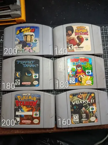 Cartucho fita Nintendo 64 lote ou unidade 