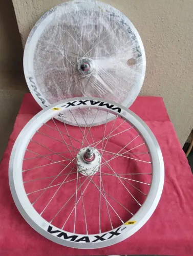 Par de rodas aro 20 roda v-Maxx completa bicicleta 