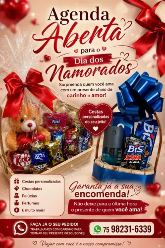 Cesta de dia dos namorados 