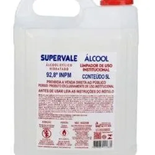 Kit 4 galões Álcool 92,8 Supervale 5L