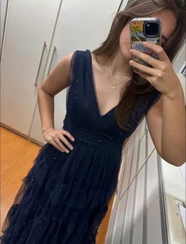Vestido de festa azul 
