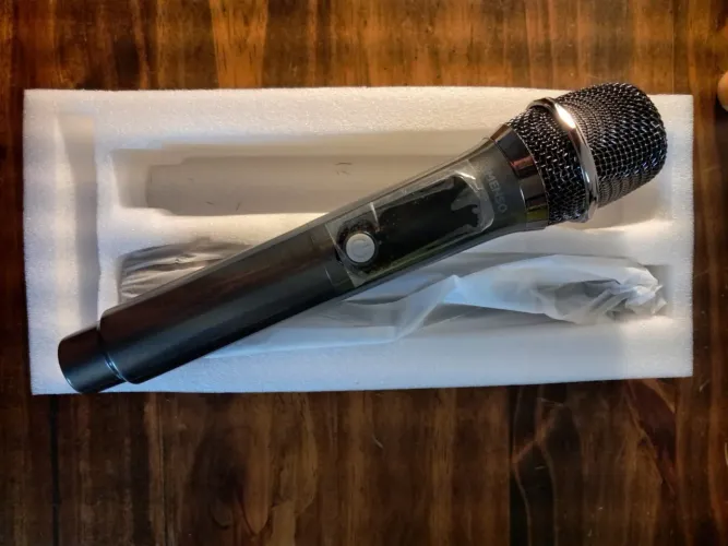 Microfone sem fio IMENSO caixa IMS-X32 novo com cabo P2 
