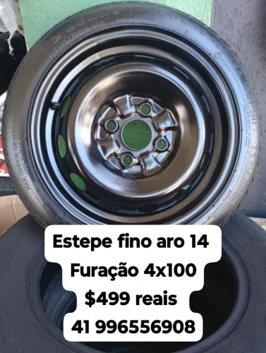 Estepe fino aro 14 furação 4x100 estepe provisório original Kia picanto