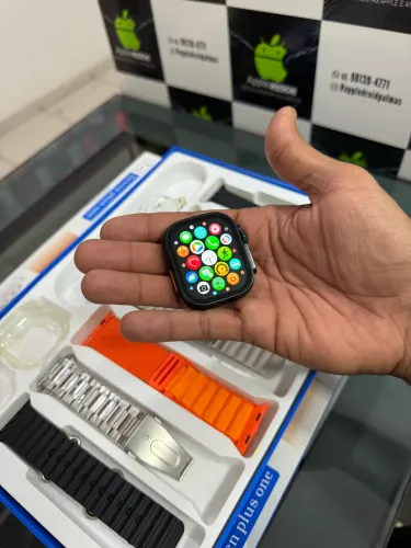 Smartwatch 2027 + pulseiras + case de proteção