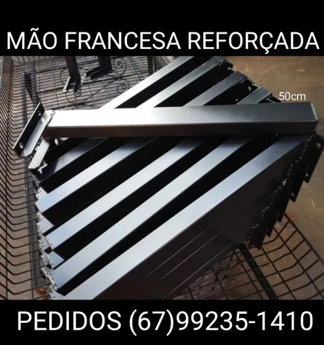 Mão francesa reforçada 50cm