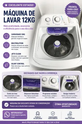 Máquina de Lavar 12k