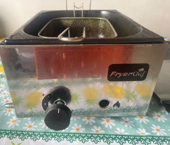 Vendo Fritadeira a gás + Chapa de Hambúrguer