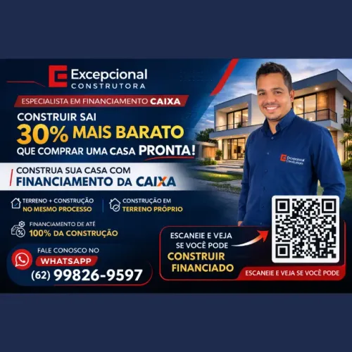 Construa sua casa com financiamento Caixa (com ou sem terreno) 