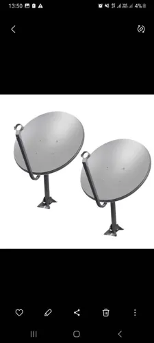 Antena parabólica digital 60cm com LNB