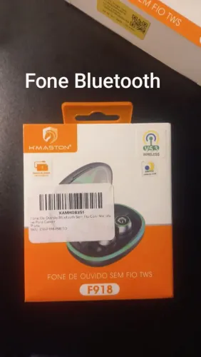 Fone Bluetooth Gamer H'Maston F918 V5.3 TWS