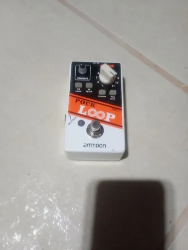 Pedal pock loop ammoon para guitarra violão baixo