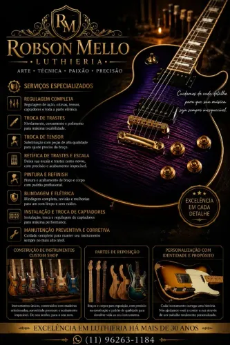 Guitartech ABC - promoção blindagem grátis na regulagem 