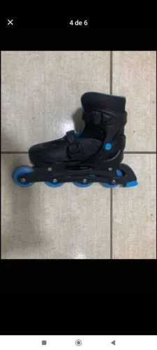 Patins usado poucas vezes mas o kit segurança