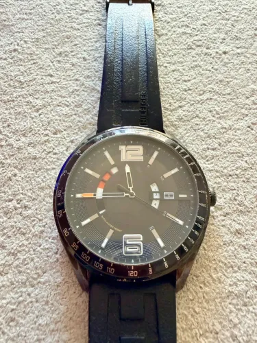 relógio masculino tommy hilfiger brodie 1791090 com pulseira de borracha
