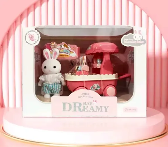 Brinquedo Coelhinha Vendedora de Sorvete - Novo!!!