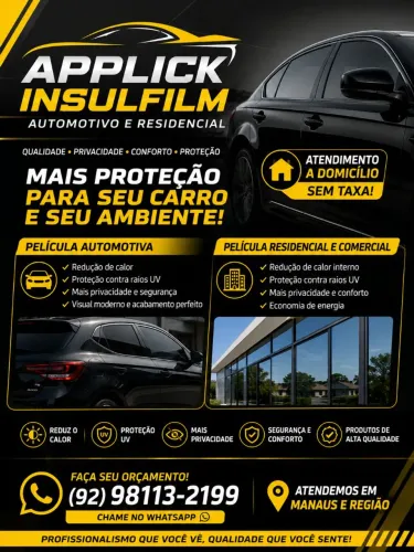 Insulfilm Automotivo e residêncial 