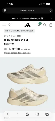 Adizero EVO SL NOVO