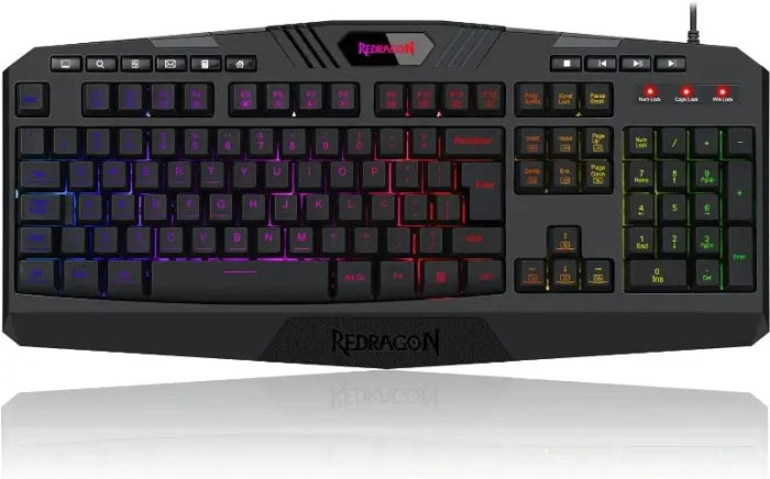 Teclado Gamer Harpe 2 RGB Membrana Preto - Novo Lacrado