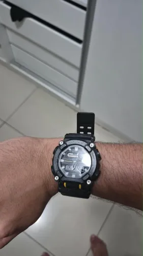 G-Shock Casio Original Preto e Amarelo | Analógico + Digital