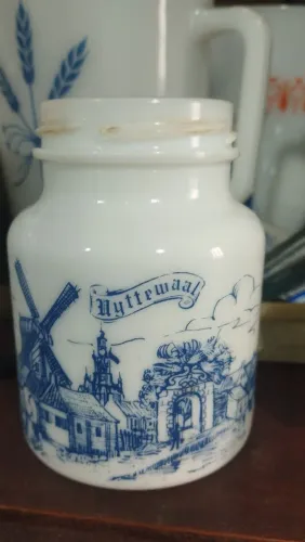 Pote em opalina Branca 