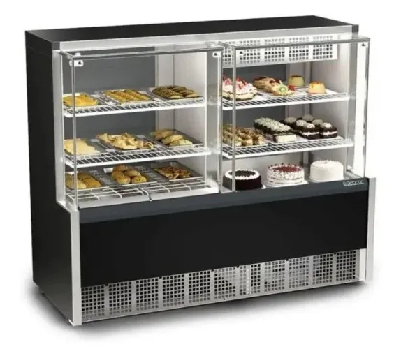 Balcão Vitrine Expositor Quente e Frio Gelopar 220v