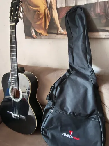 ? VIOLÃO GIANNINI START N14 PRETO ? KIT COMPLETO PARA COMEÇAR A TOCAR!