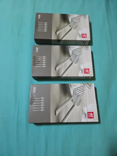 Kit 3 Conjuntos Garfos Bolo Sobremesa Zwilling Novos