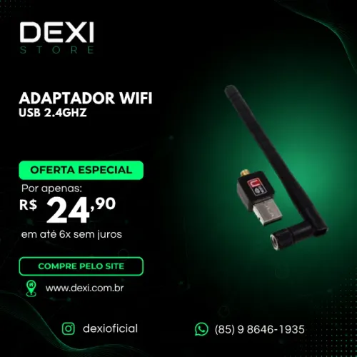 Adaptador Receptor Wireless USB WI-FI 1200Mbps