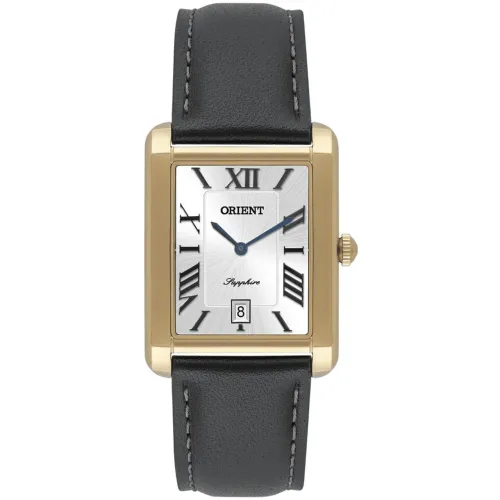 Relógio masculino orient tanque quartzo dourado