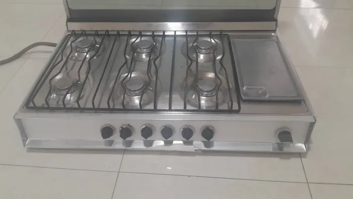 Fogão Cooktop 6 bocas gás encanado