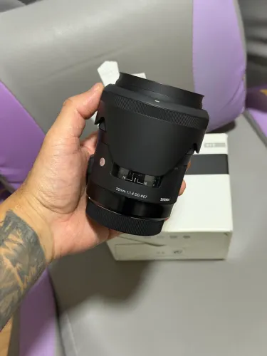 Lente 35mm sigma art 1.4 cânon nova