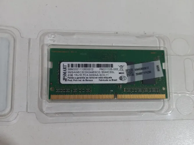 Memória para Notebook 4 GB DDR4 / Garantia