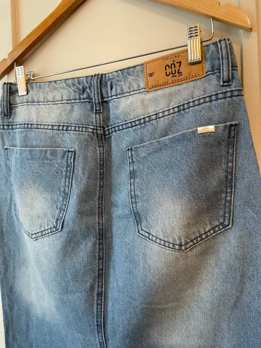 Saia jeans veste 40/  da moda circular semi nova 