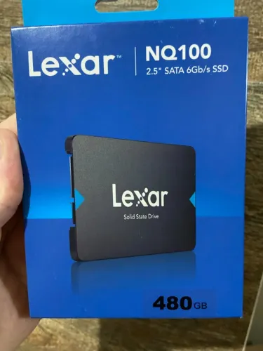SSD Lexar NQ100, 480GB, SATA III, Leitura 550MBs, Gravação 480MBs