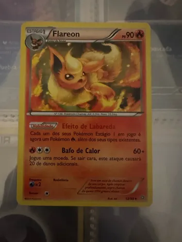 Carta Pokémon Flareon (13/98) - NM