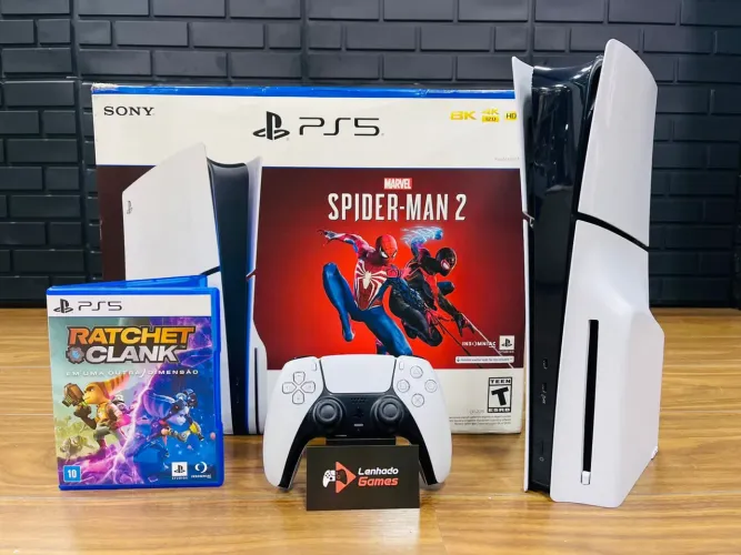 PS5 SLIM MÍDIA FÍSICA SEMI NOVO 3 MÊS DE GARANTIA